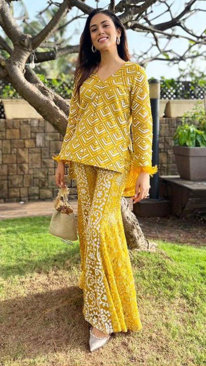 New Designer Haldi Ceremony Dress in Yellow Colour